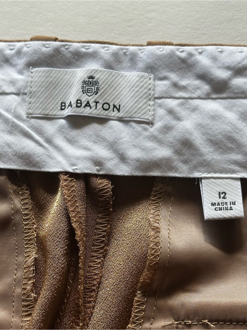Babaton Aritzia Brown Straight Leg Trousers Sz 12 - Picture 5 of 8